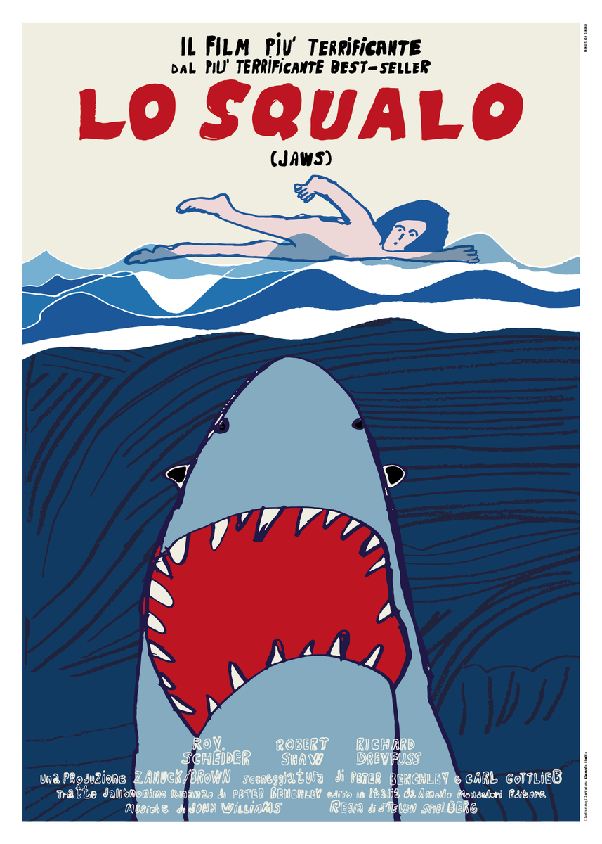 Poster Su Tela Squalo Conoscenza HUASYERRHW - Stampa Artistica 50 X 75 Cm, Per Soggiorno O Camera, Senza Cornice