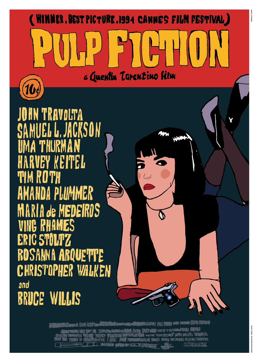 Pulp high quality Fiction Poster