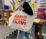 Shopper tela grande "Noi non siamo buoni, siamo bravi"