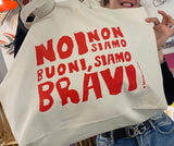 Shopper tela grande "Noi non siamo buoni, siamo bravi"