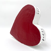 Cuore cartapesta edizione speciale "nell'amore non ci sono difetti"