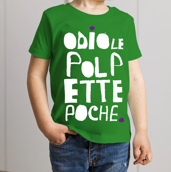 T-Shirt Bimbo "Odio le Polpette poche"