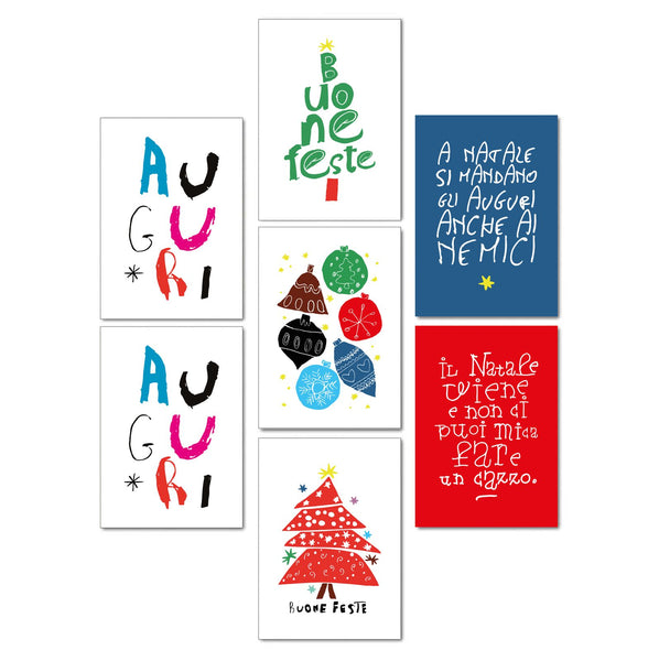 Kit 50 Cartoline Natale miste