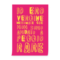 Poster "Io ero vergine meno male che non sono andato a peggiorare"