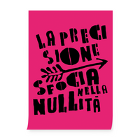 Poster "La precisione sfocia nella nullità"